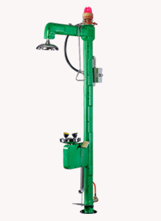 防凍電伴熱304不銹鋼復合式洗眼器（綠色ABS）BH30-1062L