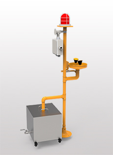 加強(qiáng)防腐立式ABS聲光報警洗眼器BH32-1011 加強(qiáng)防腐立式ABS聲光報警洗眼器BH32-1011